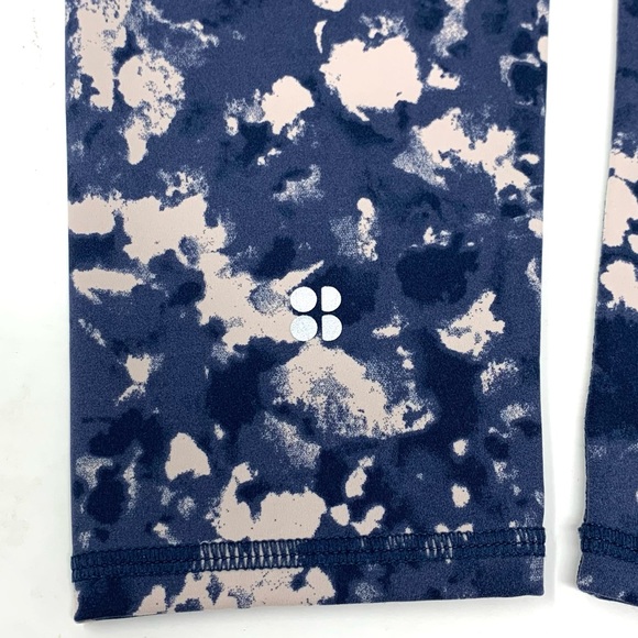 Sweaty Betty The Power Blue Ebony Print High-Waisted 7/8 Leggings size S - Picture 10 of 14